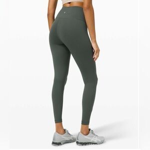 Lululemon Wunder Train High-Rise Tight 25" Leggings Smoked Spruce Green Size 4